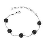 ASON – Bracelets réglables en chaîne de perles d'imitation pour femmes, couleur or, extension en acier inoxydable, bijoux à la mode, cadeau