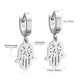 ASON Korean Statement Drop Dangle Geometric Earrings 2022 for Women Stainless Steel Hanging Earring Set for Female Jewelry