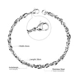 Fashion Stainless Steel Soft Chain Bracelet for Women