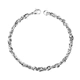 Pulsera de cadena suave de acero inoxidable de moda para mujer 