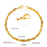 Fashion Stainless Steel Soft Chain Bracelet for Women