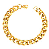 Fashion 10mm Stainless Steel Chain Bracelet For Women