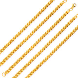 7mm Chain Bracelets Stainless Steel Gold Color for Men Women Party Gift Fashion Bangle Jewelry