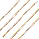 6/8/10mm Inner Star Pattern  Stainless Steel Chain Bracelet For Women