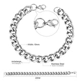 Fashion 10mm Stainless Steel Chain Bracelet For Women