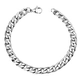 ASON – Bracelet à rayures en acier inoxydable, 8mm, pour hommes et femmes, cadeau de fête, vente en gros, bijoux à la mode