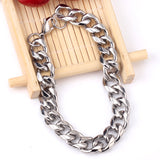 Fashion 10mm Stainless Steel Chain Bracelet For Women