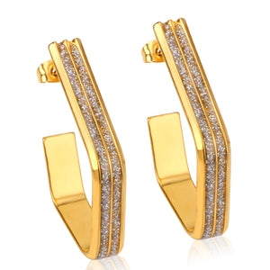 The latest models of gold Earrings fall sense Earrings