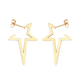 Pendientes de estrella, pendientes de gota 2020, Color dorado, acero inoxidable, conjunto de pendientes coreanos para mujer, joyería de moda, pendientes