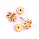 Cute Insect Flower small Earrings Stainless Steel Christmas Stud Earring Sets For Women Jewelry Earings brincos