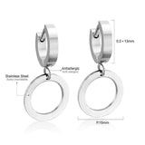 ASON Korean Statement Drop Dangle Geometric Earrings 2022 for Women Stainless Steel Hanging Earring Set for Female Jewelry