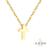 ASON – colliers avec pendentifs croisés Rolo cubains, chaînes à maillons de 45cm, couleur or, ras du cou, bijoux cadeaux de fête pour femmes, meilleure vente 