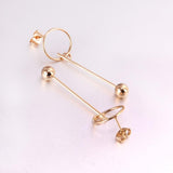 Pendientes colgantes de bola redonda LUXYKISSKIDS para mujer, joyería de moda, Pendientes colgantes de Navidad, Pendientes Brincos, regalo