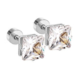 Pendientes cuadrados de cristal, pendientes Piercing de acero inoxidable, Nueva joyería 2020 para mujeres, pendientes brincos aretes 