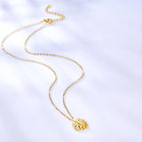 Leaf Shape Pendant Necklaces For Men/Women Rock Party Jewelry Present Statement Chain Necklace Choker 2022 New Arrival