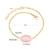 ASON Bracelets pour femme noir/rose/bleu/rouge Style bohème lien chaîne Bracelet femmes fille acier inoxydable réglable cadeau