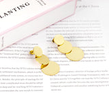 Jewelry Korean Round Layers Gold Color Drop&Dangle Earing Stainless Steel Earrings For Women 2020 Pendientes arete