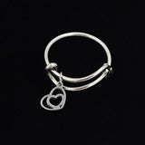 New Classic Heart Shape Adjustable Stainless Steel Trendy Ring For Female Party Jewelry Accessories bijoux femme