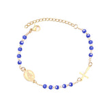 ASON – Bracelets à chaînes d'extension réglables pour femmes, Style classique, perles en cristal noir/rouge/rose/bleu, cadeau de bordure pour femmes 