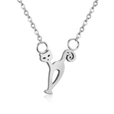 Collier avec pendentif motif Animal, couleur or, bijoux pour hommes et femmes, chaîne en acier inoxydable