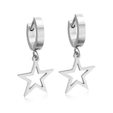 ASON Fashion 2022 Statement Drop Dangle Star Earrings for Women Stainless Steel Hanging Earring Set for Female Jewelry