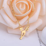 Animal Pattern Pendant Gold Color Necklace For Men Women Jewelry Stainless Steel Chain Necklaces Collares Collier