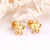 Cute Insect Flower small Earrings Stainless Steel Christmas Stud Earring Sets For Women Jewelry Earings brincos