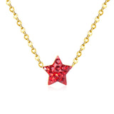 ASON Star Pendants Clay Jewelry Women Statement Long Necklace Pendant Gold 316LStainless Steel Chain Necklaces Pendants Set