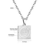 Lot Scriptures Pendant Necklaces Stainless Steel Necklace Women Jewelry