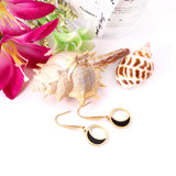 Coquille ronde lune Brincos bijoux coréen boucles d'oreilles ensembles en acier inoxydable boucles d'oreilles ensemble pour les femmes Kolczyki