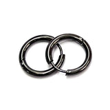 ASON /Lot Simple Style Stainless Steel Ear Studs Round Hoop Earring No Fade For Women Jewerly Accessories DiY Daily Wear