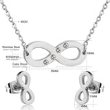 Ensembles de bijoux africains de dubaï en acier inoxydable, lettres avec collier rond en cristal, ensembles de boucles d'oreilles pour femmes, accessoires 