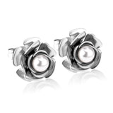 ASON – boucles d'oreilles rondes en forme de fleur AAA CZ, en acier inoxydable, Push Back, pour femmes, fête, vente en gros, nouveau Style 2022 