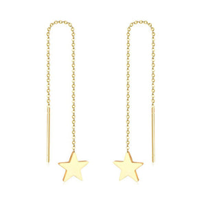 Brincos Star Drop Earring Stainless Steel Long Dangle Christmas  Earrings Fashion Jewelry Earrings 2020 For Women