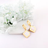 Women Earrings 2022 New Punk Jewelry Stainmless Steel Gold Color Geometry Shell Hoop Earrings Bijoux Party Wholesale