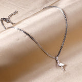 ASON Gold Color Bird Pendant Necklace Stainless Steel Non-Allergic Choker for Women Fashion Jewelry Party Gift Accessory