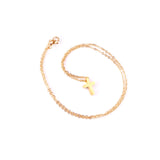 ASON – colliers avec pendentifs croisés Rolo cubains, chaînes à maillons de 45cm, couleur or, ras du cou, bijoux cadeaux de fête pour femmes, meilleure vente 