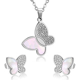 ASON mignon papillon pendentif Collier Collier fête en acier inoxydable couleur or colliers Collier ras du cou femmes accessoires 