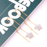 Brinco Stainless Steel Star Clay Tassel Earrings 2020 Fashion Jewelry For Women Long Dangle Earing Party pendientes