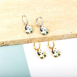 Boucles d'oreilles pendantes en forme d'animaux mignons, pour femmes et filles, Panda, grenouille, dinosaure, breloques, cerceaux Grunge, bijoux d'oreilles, nouveau