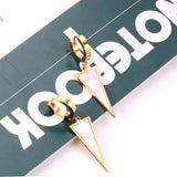 Hoop Earing Korean Style Traingle Shell Stainless Steel Drop Earrings Fashion Jewelry2020 Set For Women Brinco