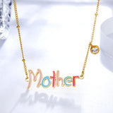 Diseño de marca 2022, regalos para el día de la madre para mamá, collar con colgante de letra, collares a juego para niñas y madres, collar bonito 