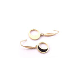 Coquille ronde lune Brincos bijoux coréen boucles d'oreilles ensembles en acier inoxydable boucles d'oreilles ensemble pour les femmes Kolczyki