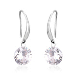 ASON – boucles d'oreilles rondes en zircone cubique pour femmes/filles, en acier inoxydable, couleur or, bijoux à la mode, cadeau de mariage 