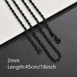 ASON Stainless Steel Twist Snake Fat Snake Blade Chain Necklace Gold Color For Women Men For DIY Fashion Jewelry Making Support