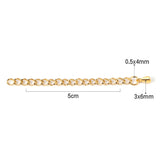 ASON 10 unids/lote conector de cadena de acero inoxidable 5mm alargar la cadena Color oro plata pulsera collar accesorio de joyería DIY