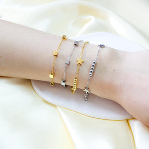 Boho Classic Woman's Bracelets Beads Chains Wrist Jewerly For Woman Simple Design Gold Plated Star Charms My Orders