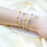 Boho Classic Woman's Bracelets Beads Chains Wrist Jewerly For Woman Simple Design Gold Plated Star Charms My Orders