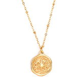 Beads Chains Big Compass Charm Pendant Necklace Stainless Steel Gold Color Man Necklace Round Charms Hiphop Jewelry