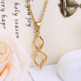 ASON Stylish Stainless Steel Gold Color Chain Necklaces with Pendant for Men Women Chokers Party Gift Accessories Jewelry